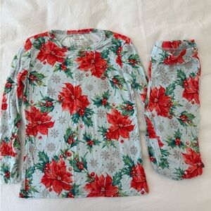 Posh Peanut Festive Floral Kids Pajamas